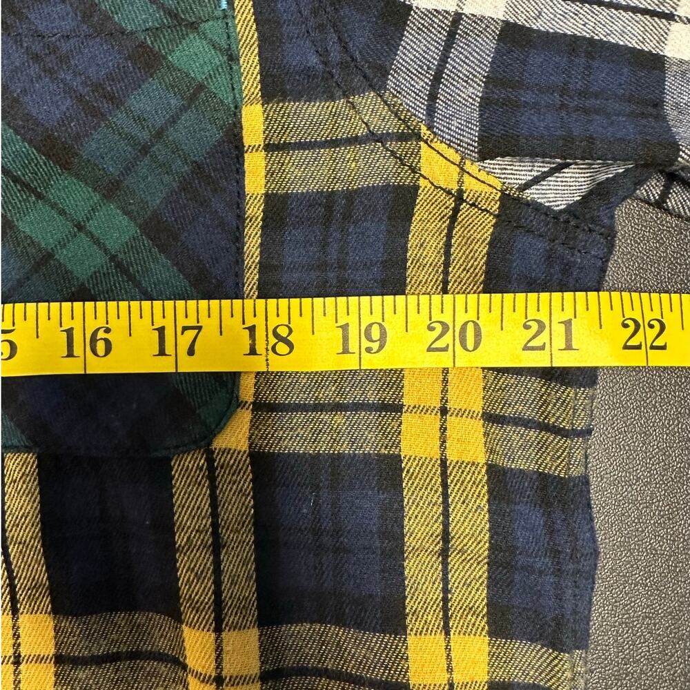 Dlr Essentials Mixed Plaid Flannel Button Down Sh… - image 6
